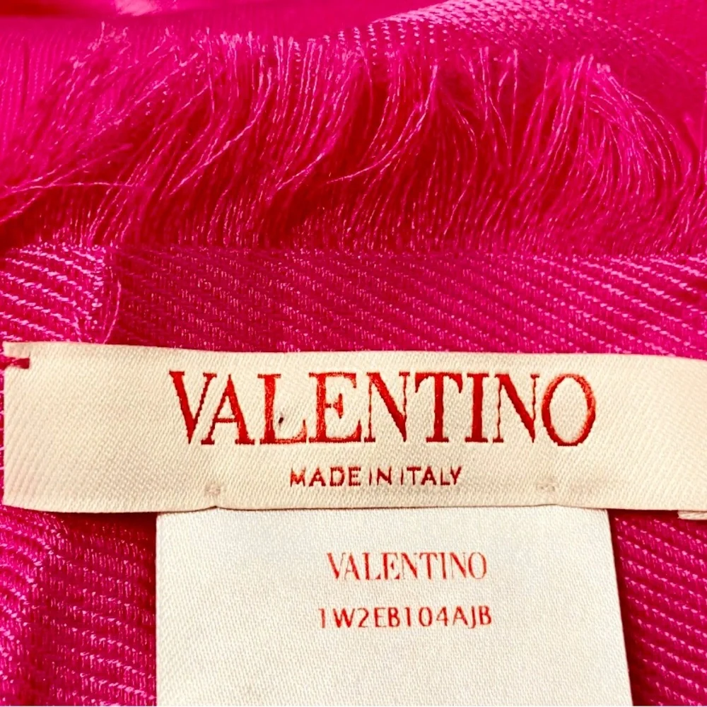 Valentino Garavani V Logo Silk Scarf - Picture 3 of 3